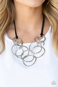 Spiraling Out of COUTURE - Silver Necklace