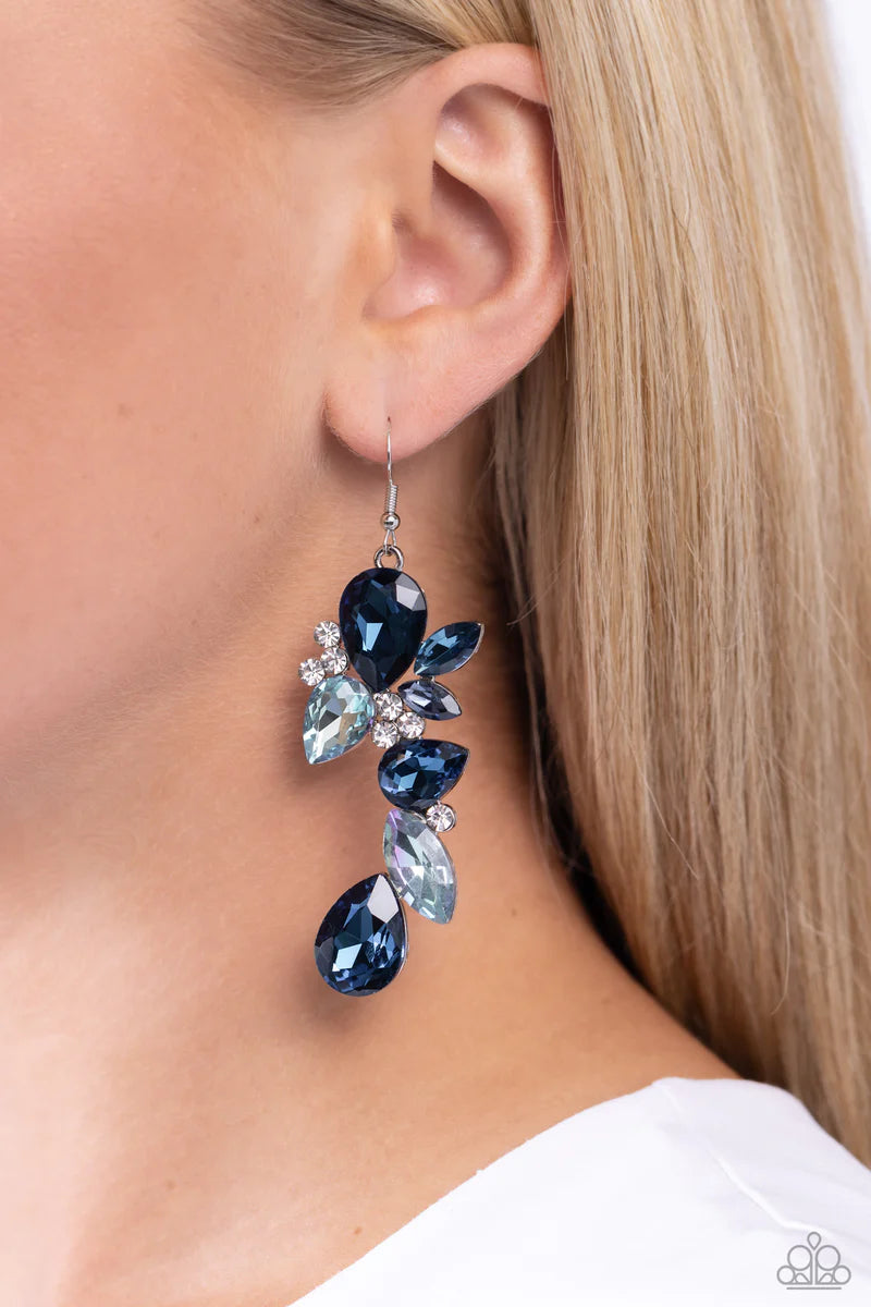 Fancy Flaunter - Blue Earring