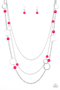 Beachside Babe - Pink Necklace