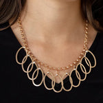 Load image into Gallery viewer, Double OVAL-time - Gold Necklace
